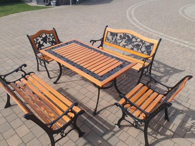 Komplet ogrodowy żeliwny