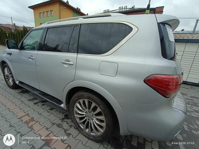 Sprzedam Srebrne Infinity QX 80 z fotelami Kapitańskimi