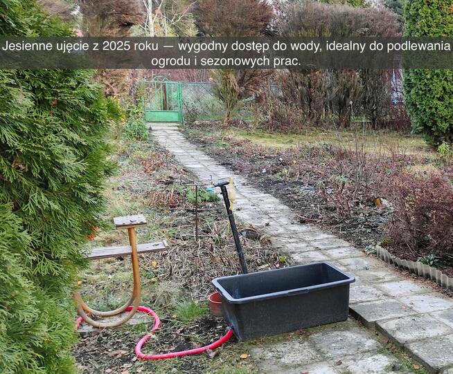 Działka rekreacyjna z domkiem w ROD Kaczeniec koło Warszawy