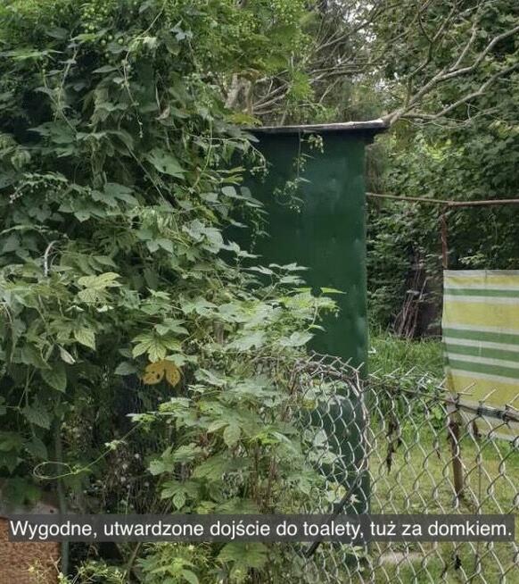 Działka rekreacyjna z domkiem w ROD Kaczeniec koło Warszawy