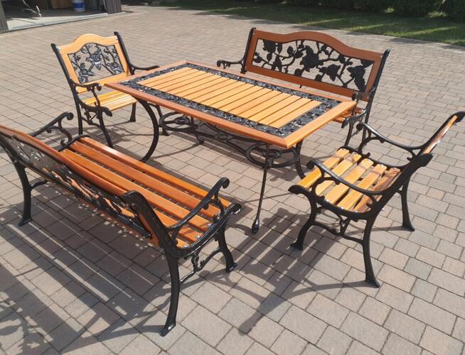 Komplet ogrodowy żeliwny