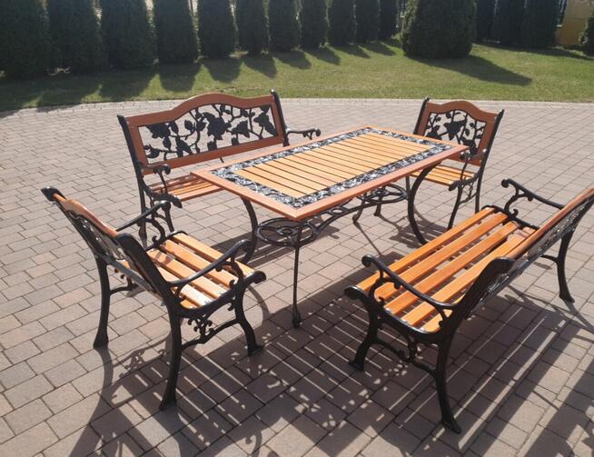 Komplet ogrodowy żeliwny