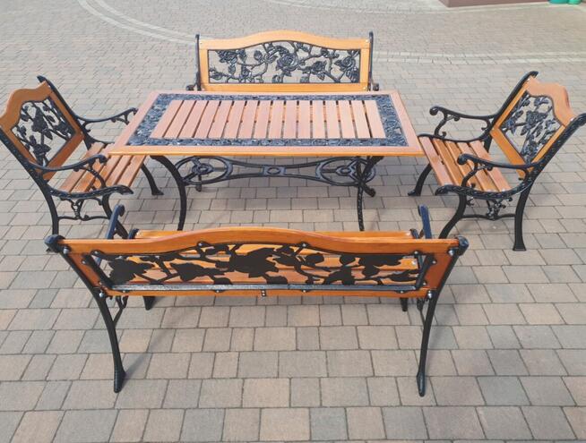 Komplet ogrodowy żeliwny