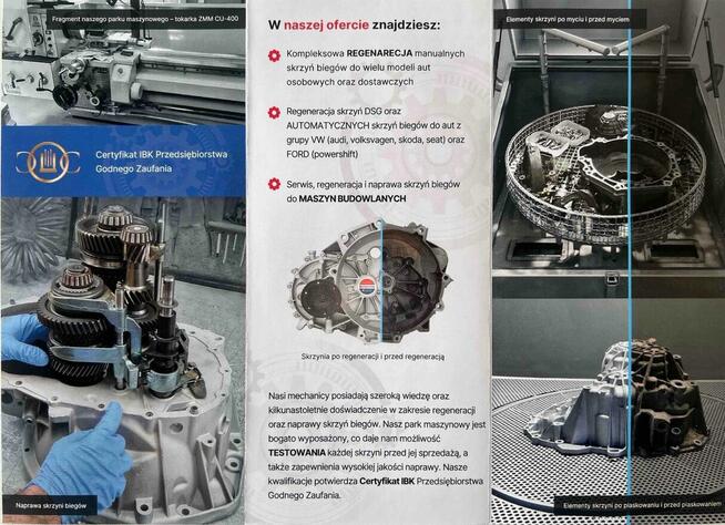 KPMotors Skrzynie biegów Sprzedaż/Serwis/Regeneracja