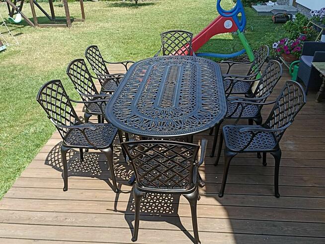 Meble Ogrodowe Aluminiowe zestawy 8 - osobowe