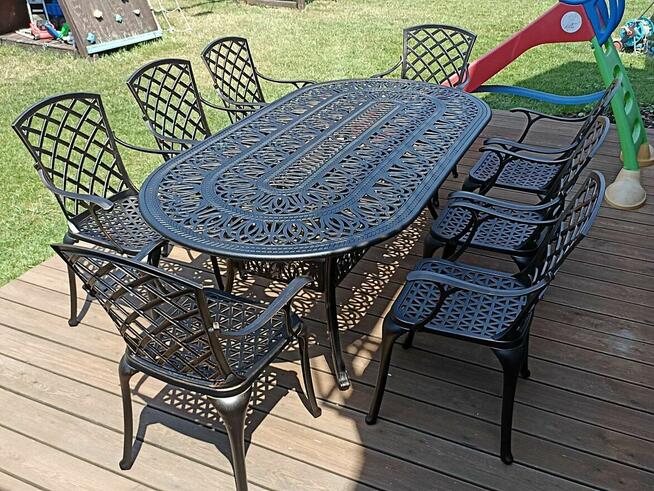 Meble Ogrodowe Aluminiowe zestawy 8 - osobowe