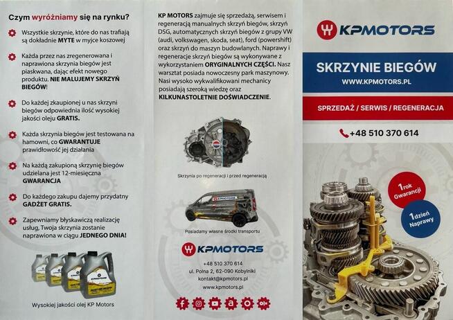 KPMotors Skrzynie biegów Sprzedaż/Serwis/Regeneracja