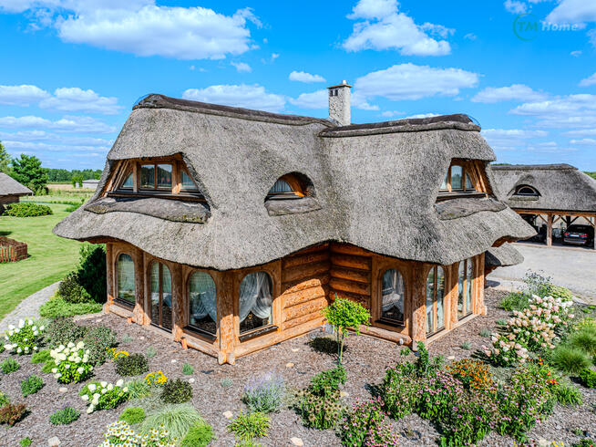 Stylowe siedlisko z domem z bala.