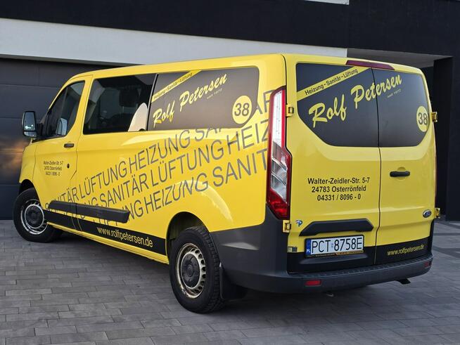 Ford Transit Custom DŁUGI LONG L2H1 bezwypadkowy, świeży rozrząd/ 6 osób DOKA/ BRYGADÓWKA