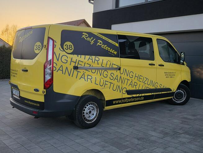 Ford Transit Custom DŁUGI LONG L2H1 bezwypadkowy, świeży rozrząd/ 6 osób DOKA/ BRYGADÓWKA