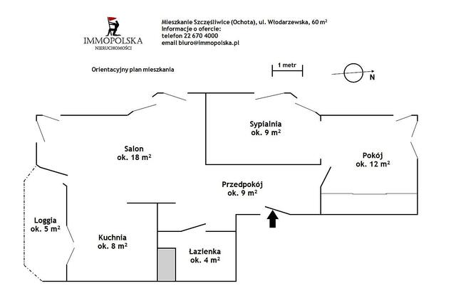 Mieszkanie Warszawa Ochota, Szczęsliwice, Włodarzewska