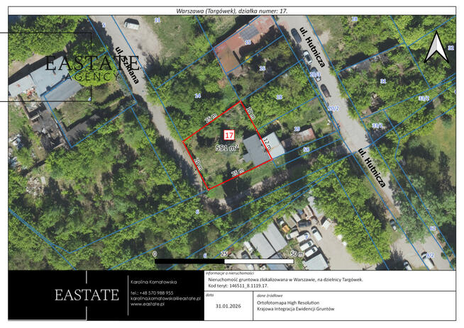 Dom Warszawa gm. Targówek Targówek, Szklana