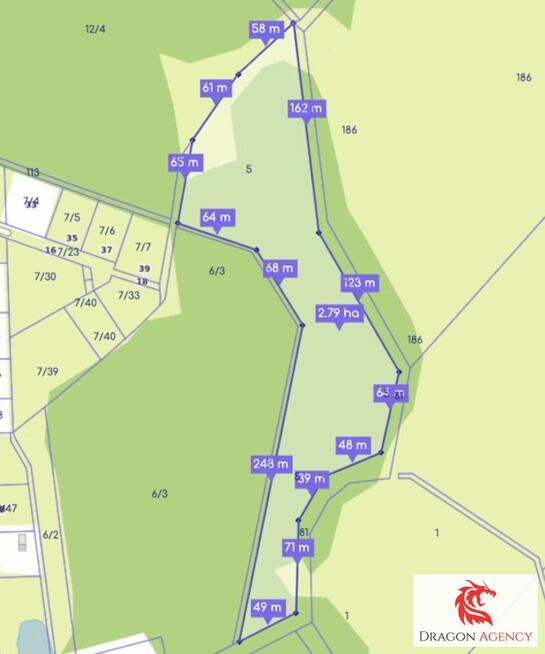 Działka siedliskowa Łęgi gm. Dobra