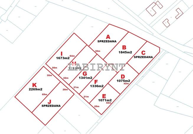 Kamienica Polska, działka budowlana 1336m2, 21x64