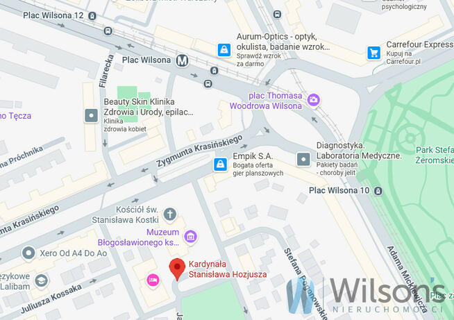 Lokal użytkowy Warszawa gm. Żoliborz, Stanisława Hozjusza