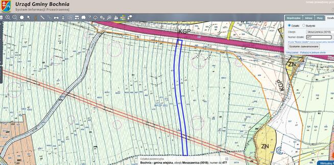 Działka rolna Moszczenica gm. Bochnia