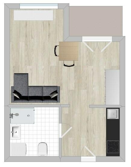 Kawalerka z balkonem- Grochowska 207,Praga Połd