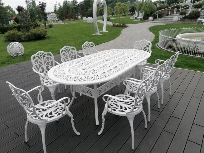 Meble Ogrodowe Aluminiowe zestawy 8 - osobowe
