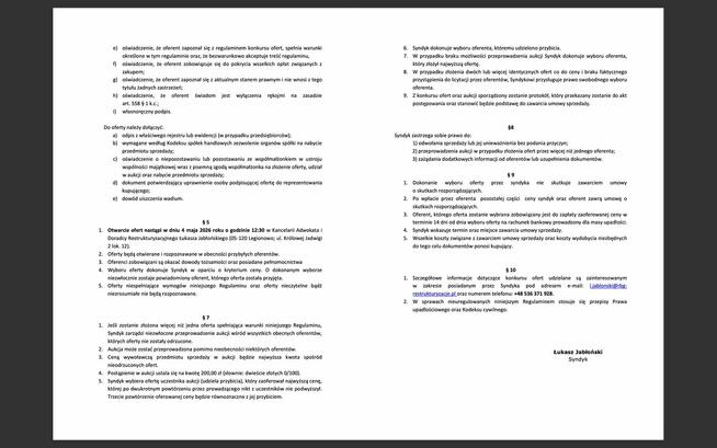 Syndyk sprzeda 50% udziałów w EXDS Sp. z o.o.