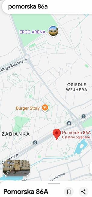Do wynajecia mieszkanie 2pok Gdańsk Żabianka ul Pomorska