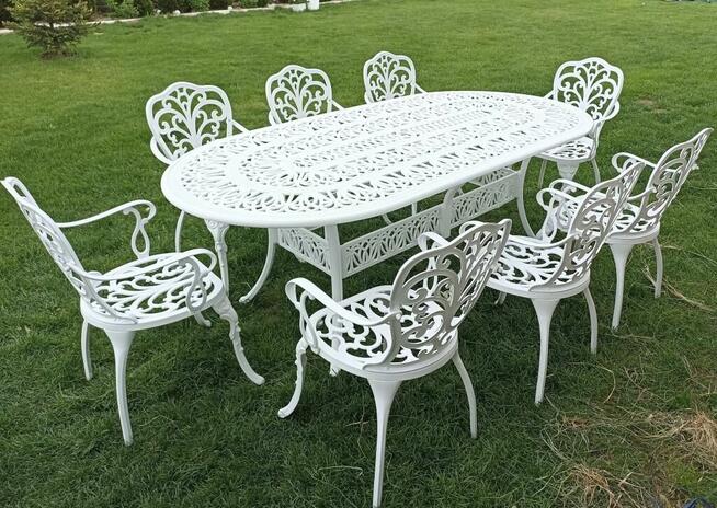 Meble Ogrodowe Aluminiowe zestawy 8 - osobowe