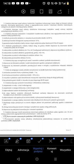 Działka w Drohiczynie, wysoki% powierzchni pod zabudowę