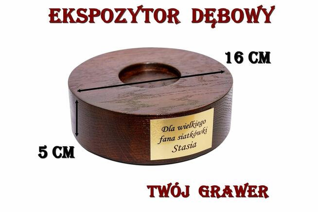 Stojak na piłkę-dębowy