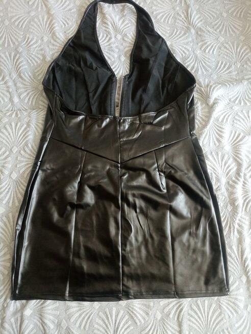 Gorąca sukienka ecoskóra, XL