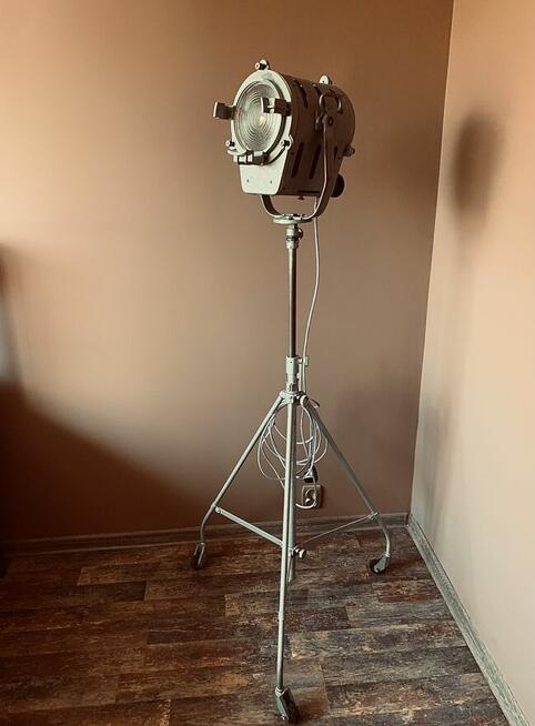 Lampa podłogowa teatralna PRL Vintage loft