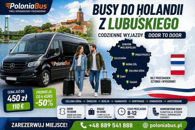 BUSY DO Holandii Niemiec i Belgii