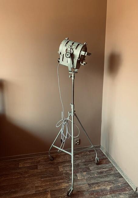 Lampa podłogowa teatralna PRL Vintage loft