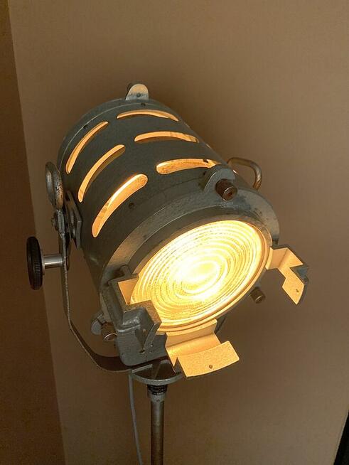 Lampa podłogowa teatralna PRL Vintage loft