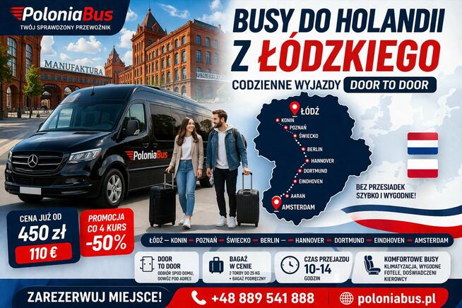 BUSY DO Holandii Niemiec i Belgii