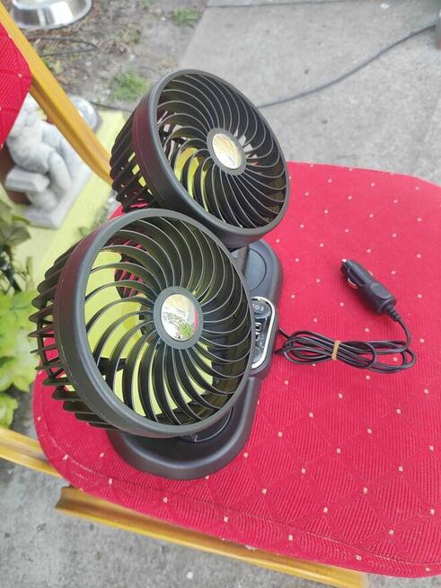 Wentylator samochodowy USB wiatrak z uchwyt USB 2x