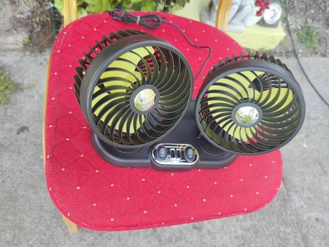 Wentylator samochodowy USB wiatrak z uchwyt USB 2x