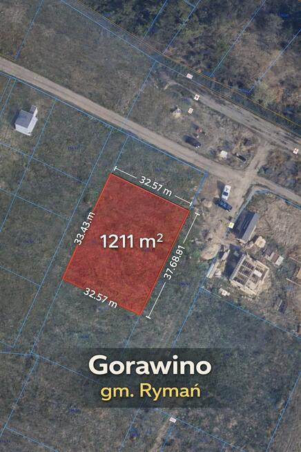 Działka rekreacyjna Gorawino gm. Rymań