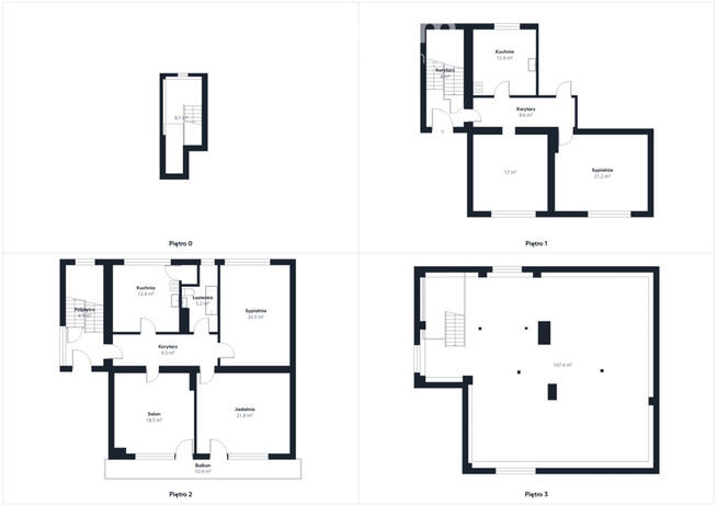 Piętrowy dom w cichej okolicy Siewierza