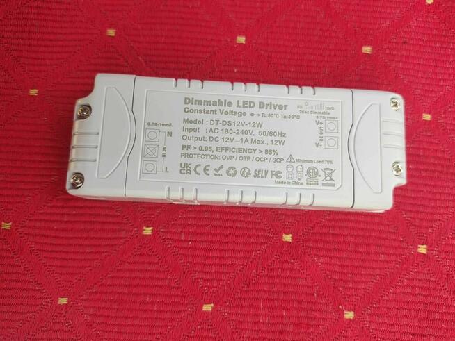 Transformator do taśm LED lamp lampek Sterownik zasilacz 12V