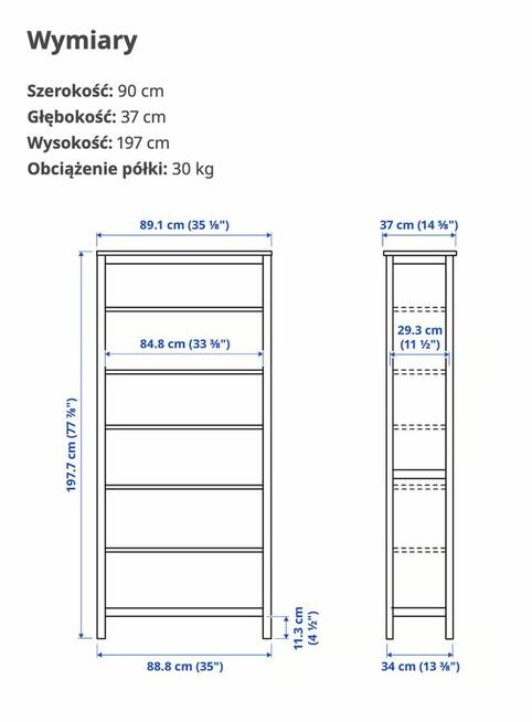 Zestaw mebli IKEA – regał, stolik, szafka RTV | Warszawa Wil
