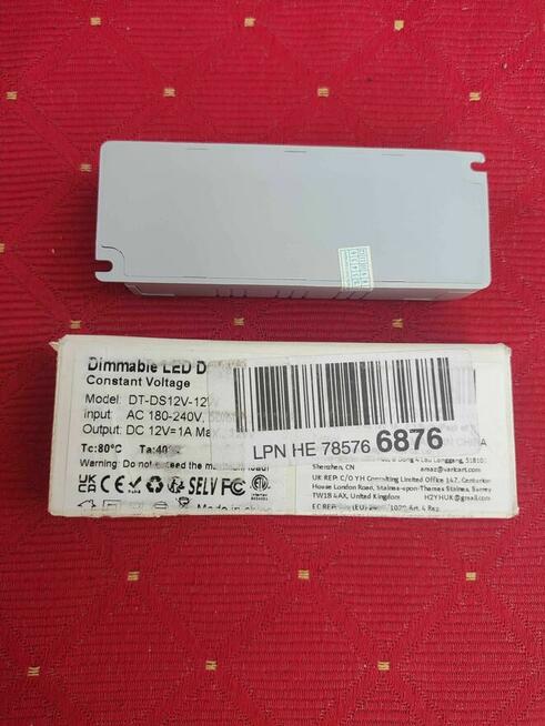 Transformator do taśm LED lamp lampek Sterownik zasilacz 12V