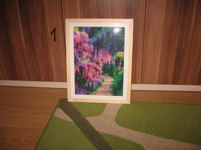 Obrazy - rękodzieło (haft diamentowy) gotowe ,oprawione