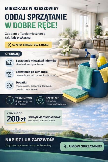 Sprzątanie domów i mieszkań