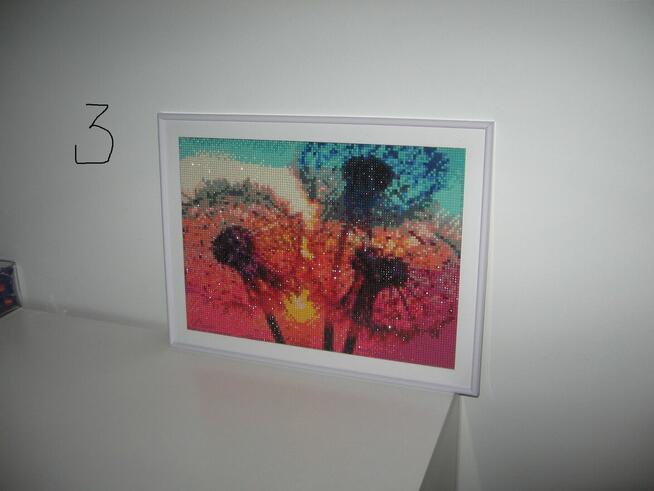 Obrazy - rękodzieło (haft diamentowy) gotowe ,oprawione