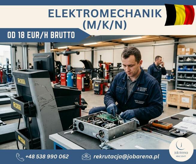 Elektromechanik (M/K/N)- Belgia – Luik