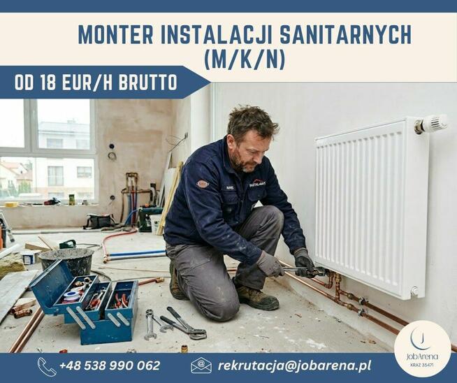Monter instalacji sanitarnych (M/K/N)- Belgia