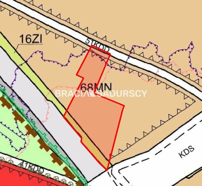 Działka budowlana Rząska gm. Zabierzów, Półkole