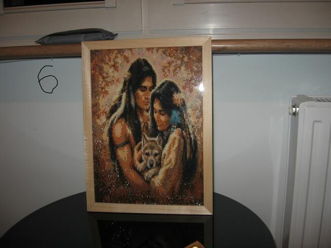 Obrazy - rękodzieło (haft diamentowy) gotowe ,oprawione