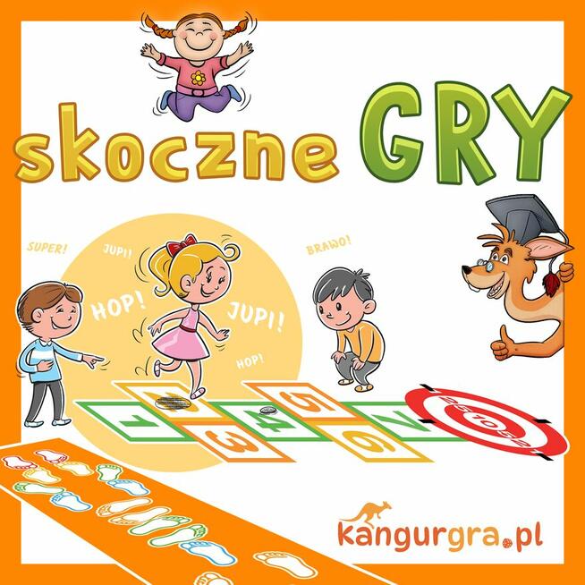 GRA W SZCZURA KOMBO gra podłogowa XXL dla DZIECI do skakania