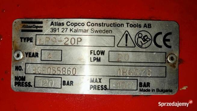 Młot hydrauliczny Atlas Copco + agregat