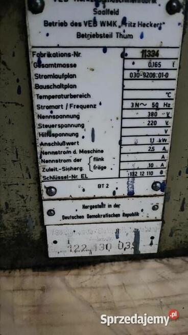 Wiertarka stołowa przemysłowa, Heckert BT 2